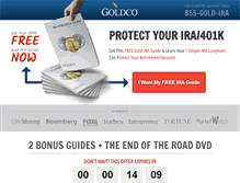 Tablet Screenshot of goldcoira.com
